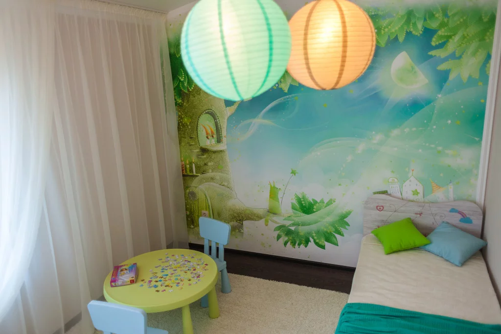 Детская комната в шоу руме таунхауса в стиле современная классика
