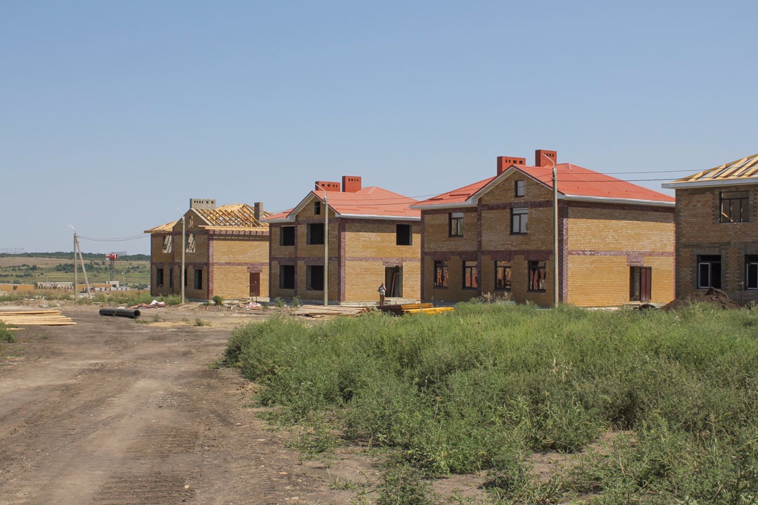 Ход строительства домов в ЖР Гармония за Август 2017 г.Михайловск