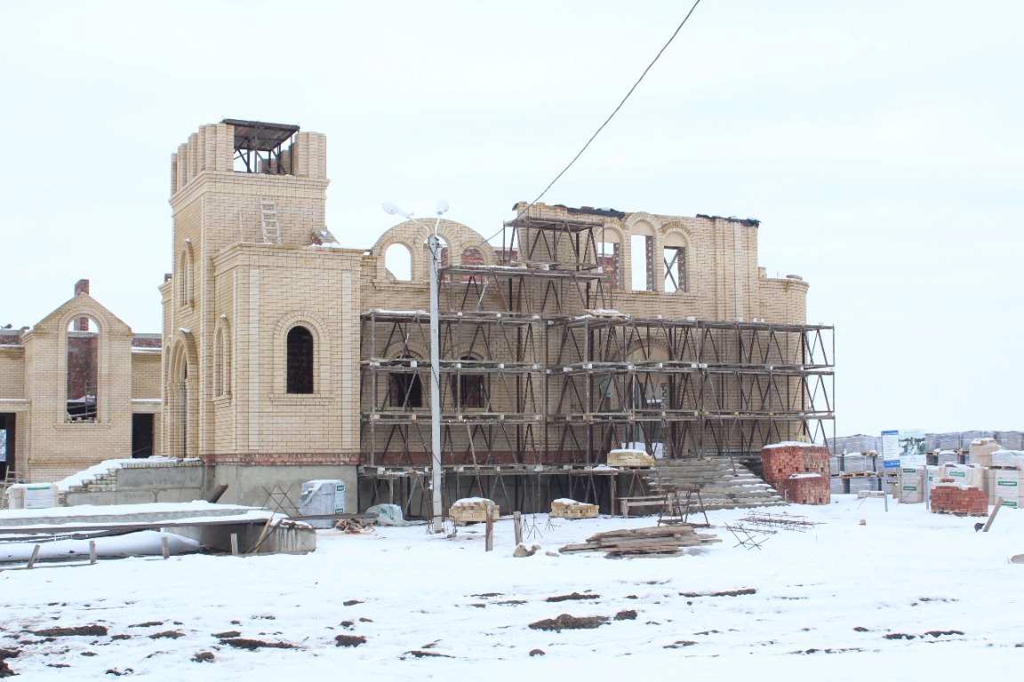 Ход строительства Храма св. вмч. Артемия в ЖР Гармония за Декабрь 2016