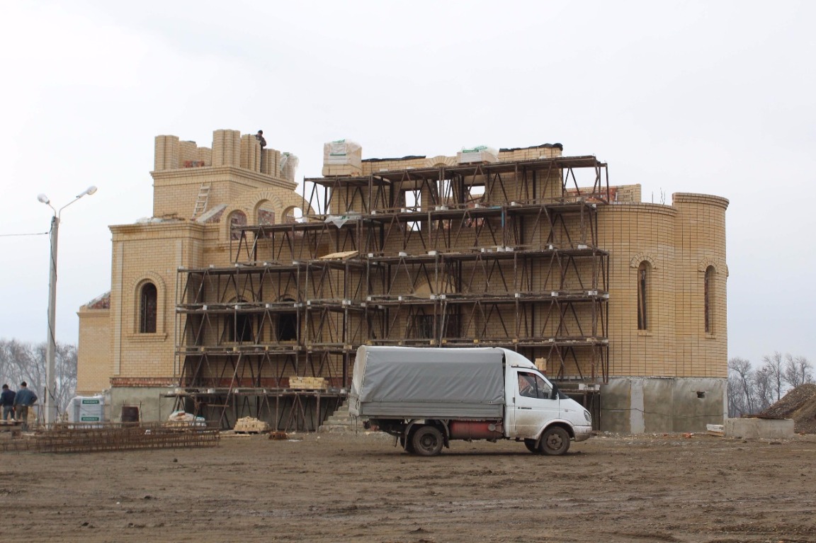 Ход строительства Храма св. вмч. Артемия в ЖР Гармония за Ноябрь 2016