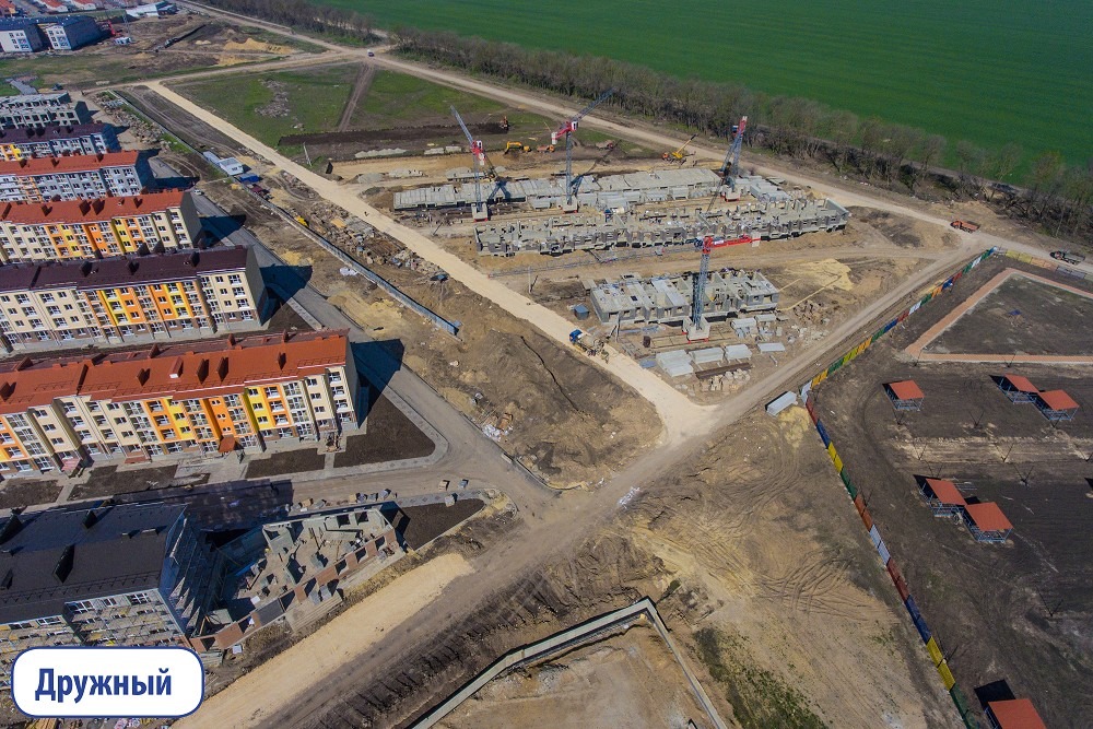 Ход строительства квартир в ЖР Гармония за Апрель 2019 г.Михайловск
