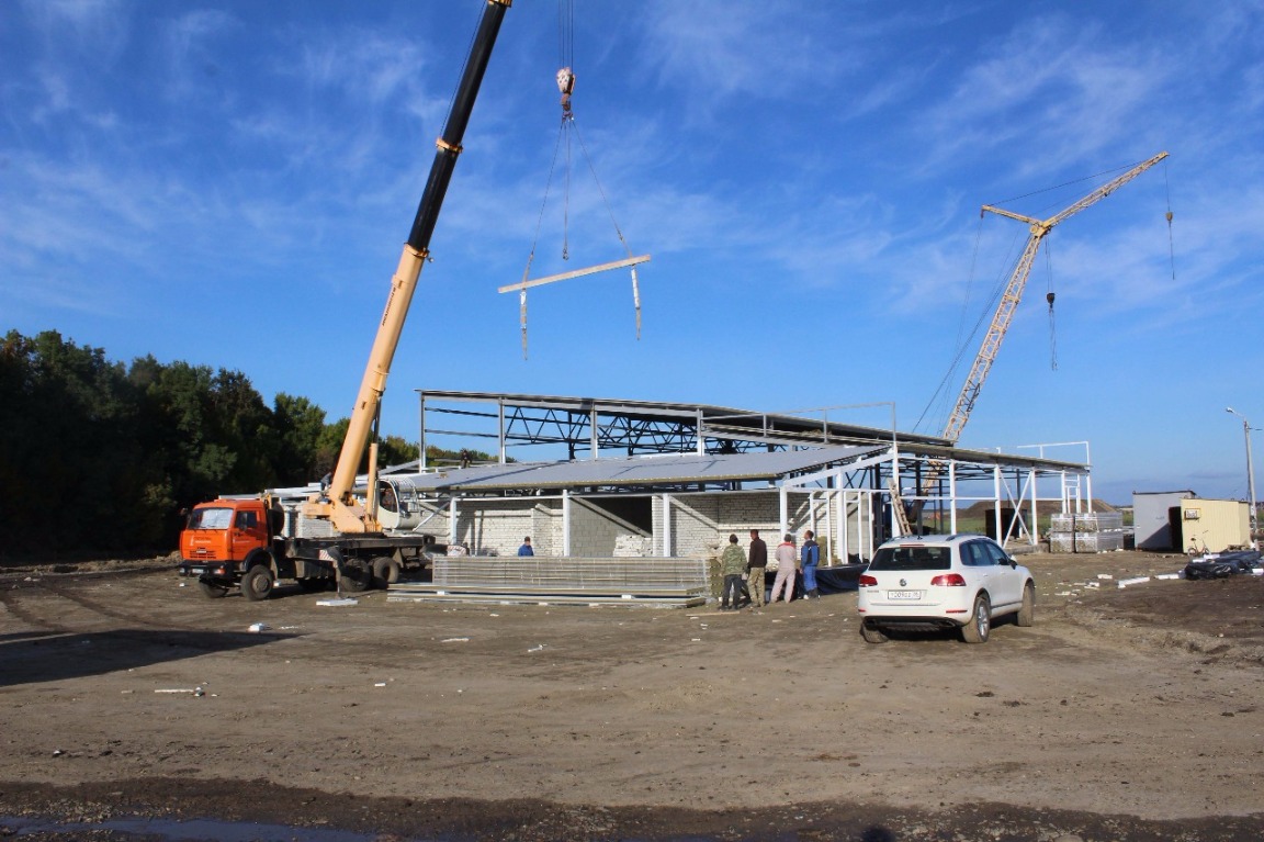 Ход строительства физкультурно-оздоровительного комплекса в ЖР Гармония за Сентябрь 2016