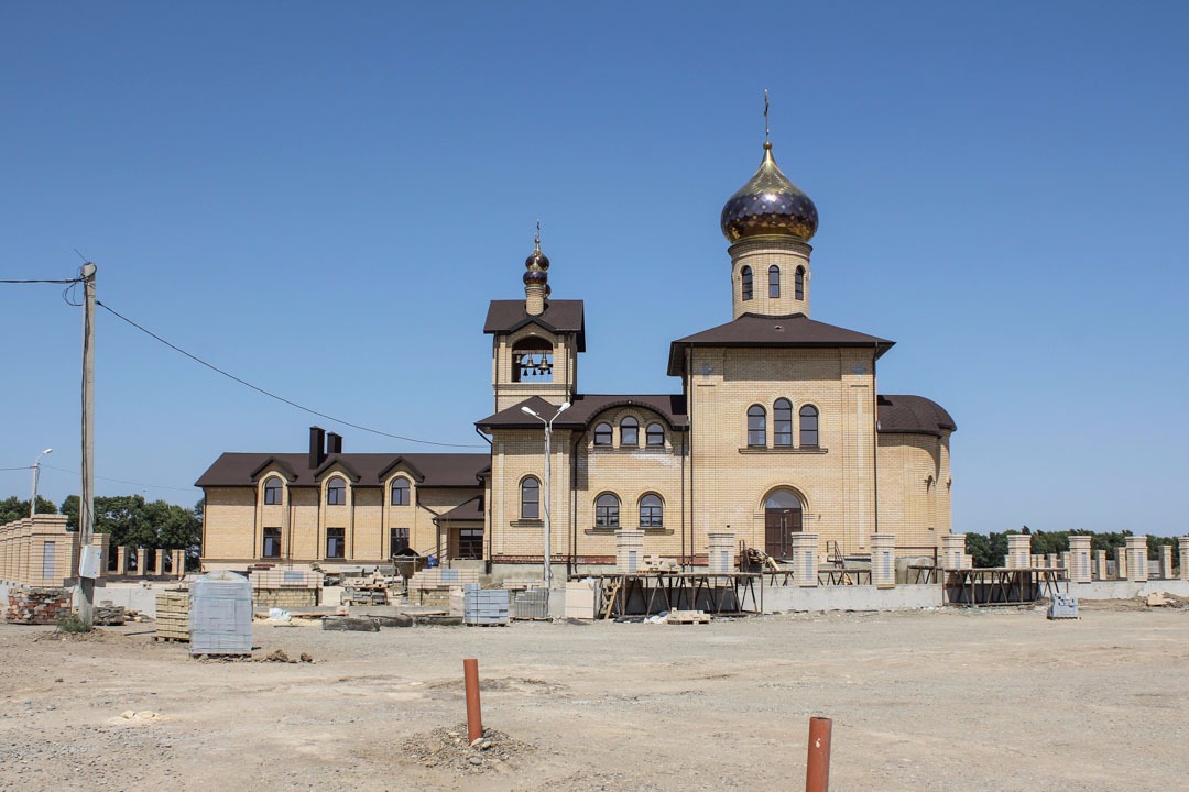 Ход строительства Храма св. вмч. Артемия в ЖР Гармония за Август 2017