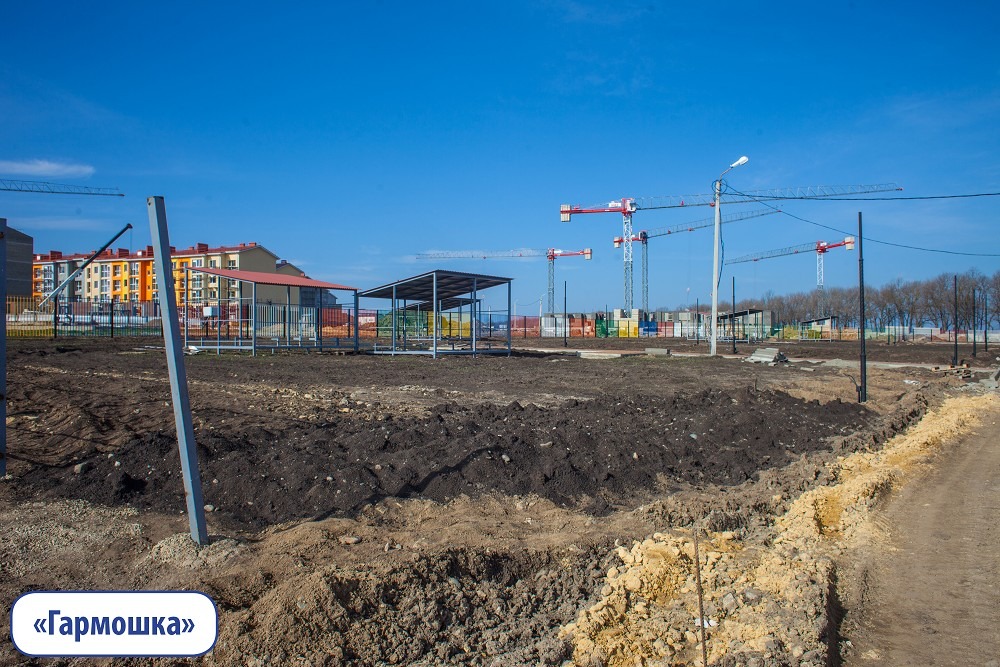 Ход строительства детского сада "Гармошка" в ЖР Гармония за Апрель 2019