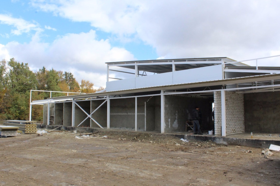 Ход строительства физкультурно-оздоровительного комплекса в ЖР Гармония за Октябрь 2016