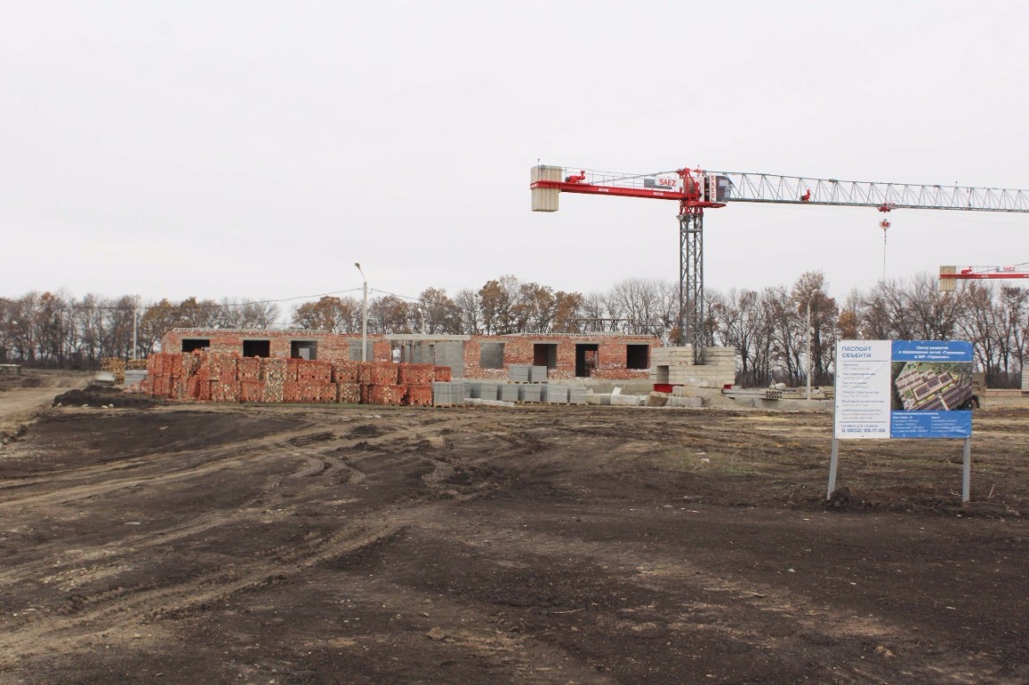 Ход строительства детского сада "Гармошка" в ЖР Гармония за Ноябрь 2016