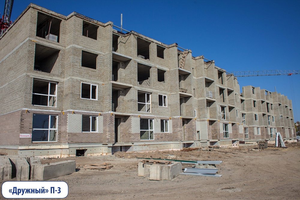 Ход строительства квартир в ЖР Гармония за Октябрь 2018 г.Михайловск