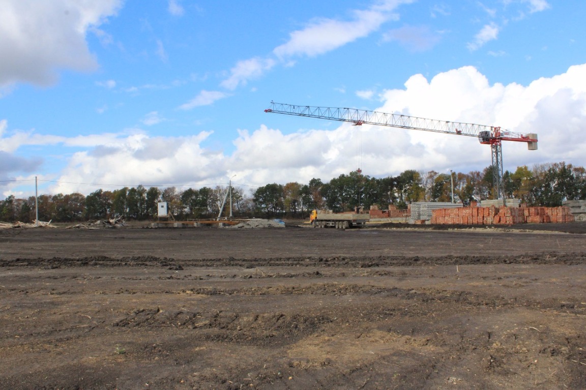 Ход строительства детского сада "Гармошка" в ЖР Гармония за Октябрь 2016