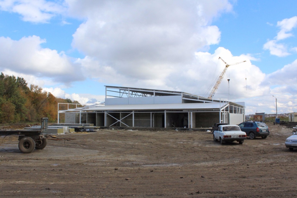 Ход строительства физкультурно-оздоровительного комплекса в ЖР Гармония за Октябрь 2016