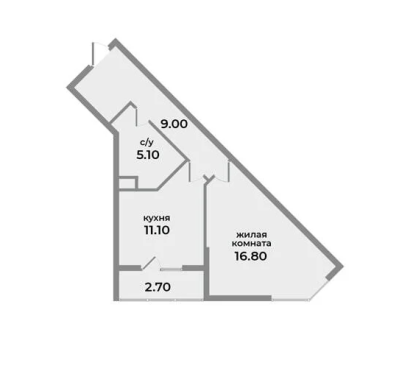 ОДНОКОМНАТНАЯ КВАРТИРА