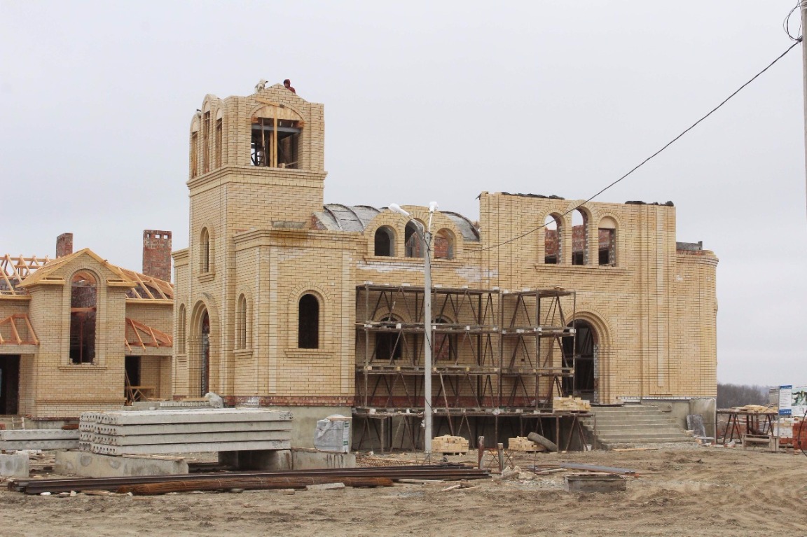 Ход строительства Храма св. вмч. Артемия в ЖР Гармония за Март 2017