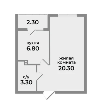 ОДНОКОМНАТНАЯ КВАРТИРА