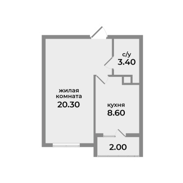 ОДНОКОМНАТНАЯ КВАРТИРА