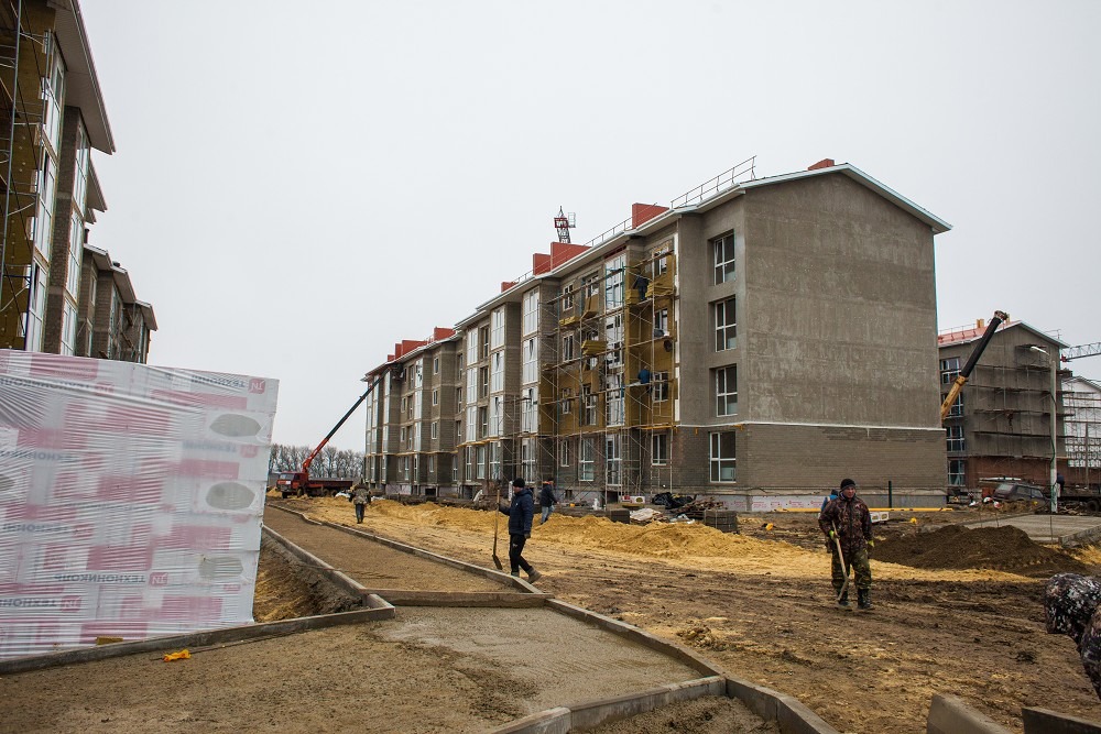 Ход строительства квартир в ЖР Гармония за Февраль 2019 г.Михайловск